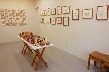 佐々木一澄さん個展会場